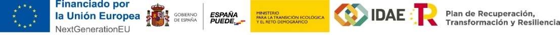 Unión Europea, NextGenerationEU, Gobierno de España, IDAE y PRTR