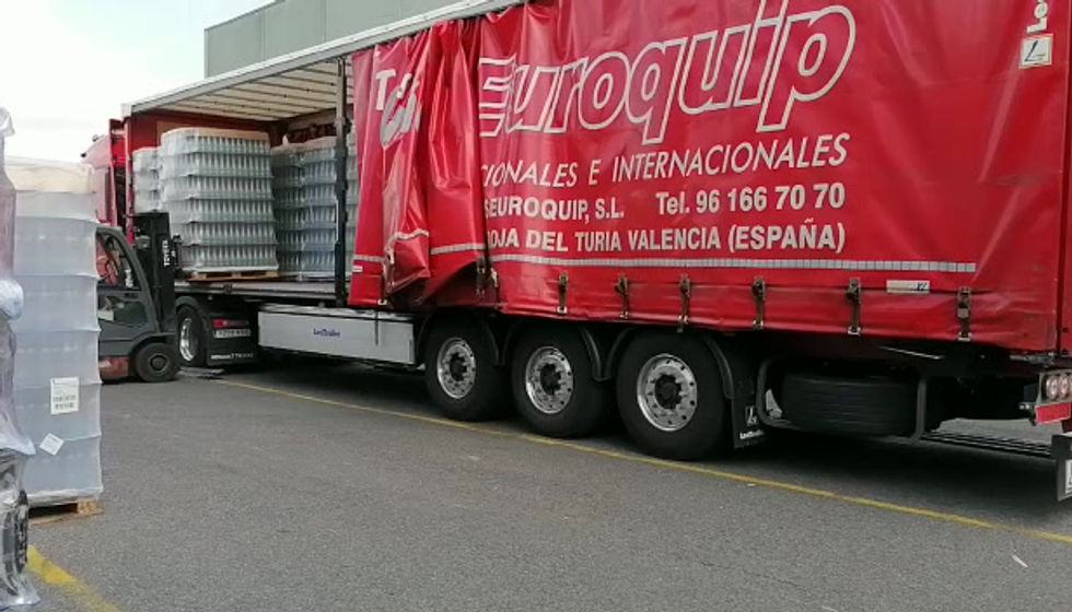 Transport de marchandises palettisées